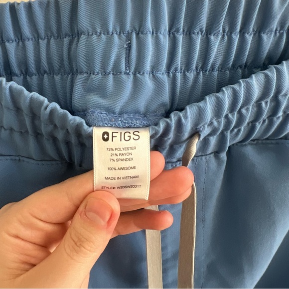 FIGS Blue Scrub Pants Small - Picture 5 of 8